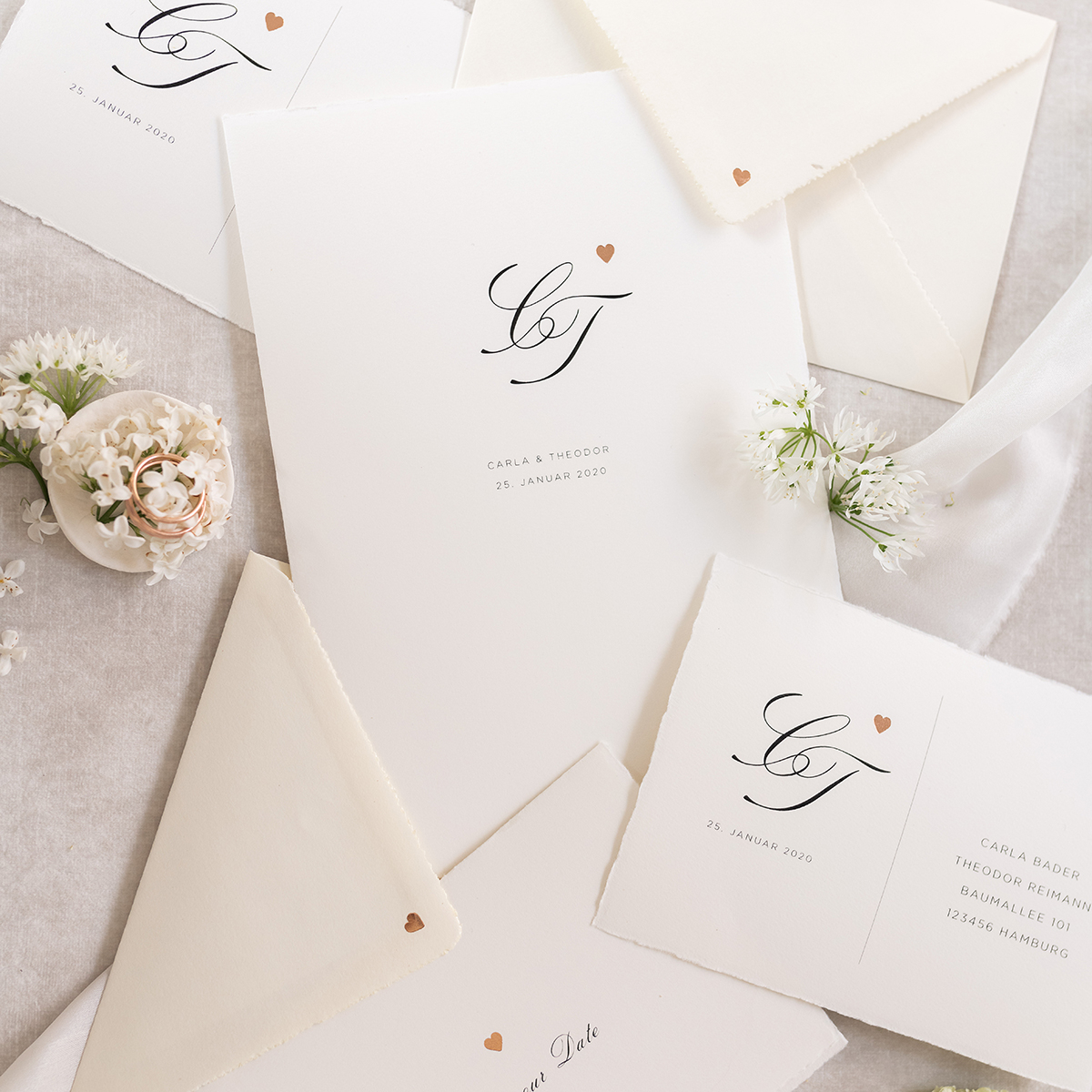 Hochzeitskarten-Sets