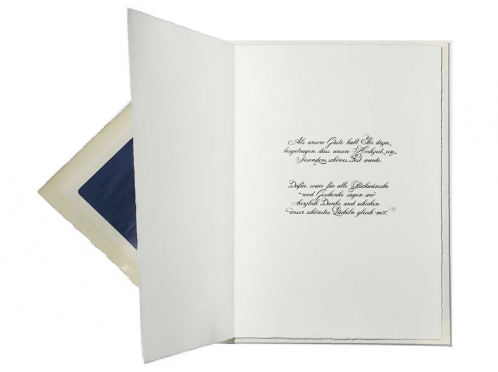 Klassische Danksagungskarten zur Hochzeit aus der Romeo und Julia Hochzeitspapeterie - Serie.