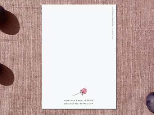 Danksagungskarte „Bohemian“ vereint natürliches Design und elegante Details. Der verspielte Schriftzug und florale Elemente machen sie zum perfekten Dankeschön für Ihre Hochzeitsgäste.