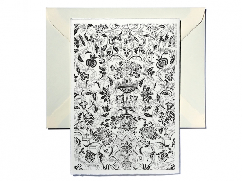 Feine Tusche-Illustrationen auf edlem Büttenpapier. Die Einladung versprüht toskanisches Flair und verbindet klassische Eleganz mit kunstvollem Design.
